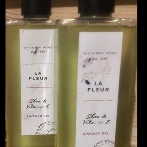 2 Bath and Body Works LA FLEUR Shower Gel 8oz bath Wash